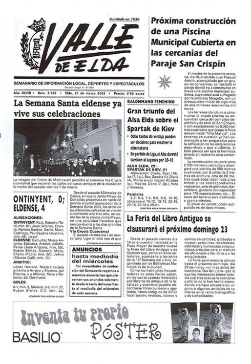 N&uacute;mero 2.332<span>21 de marzo de 2003</span>
