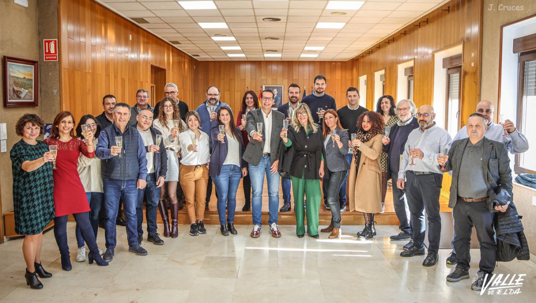 Brindis navideño de la Corporación municipal Brindis navideño de la Corporación municipal