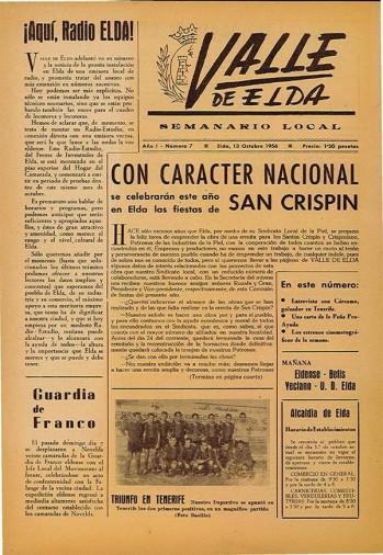 N&uacute;mero 0007 - 13 de octubre de 1956