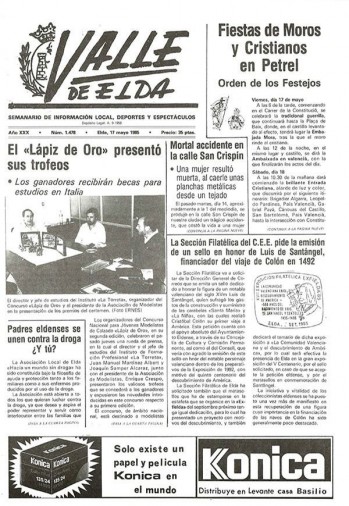 N&uacute;mero 1.478 - 17 de mayo de 1985