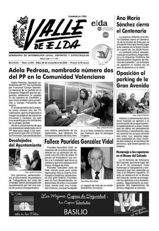 N&uacute;mero 2.404<span>26 de noviembre de 2004</span>