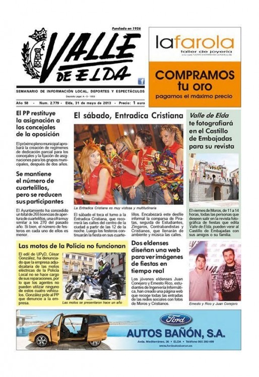 N&uacute;mero 2.779<span>31 de mayo de 2013</span>