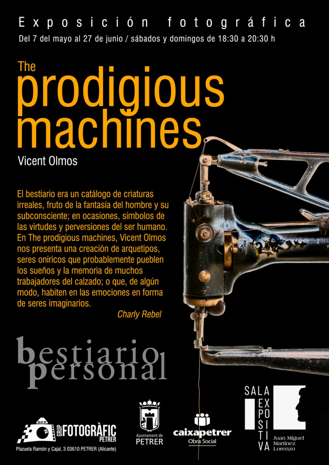 Exposición fotográfica: “The prodigious machines” de Vicent Olmos Exposición fotográfica: “The prodigious machines” de Vicent Olmos