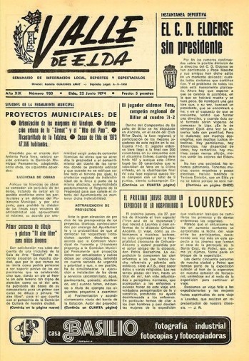 N&uacute;mero 0930 - 22 de junio de 1974