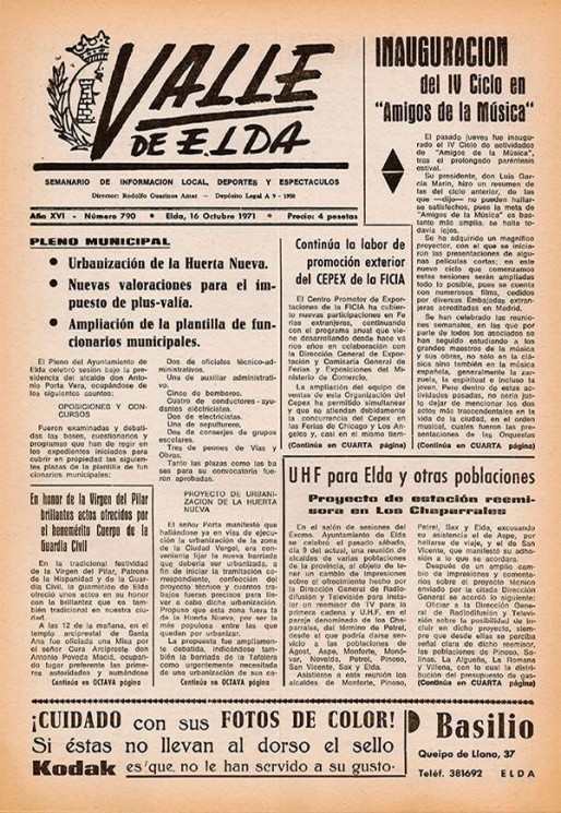 N&uacute;mero 0790<span>16 de octubre de 1971</span>