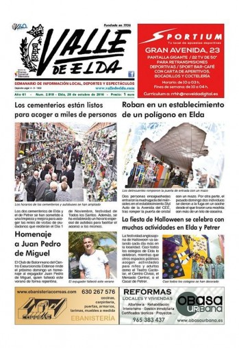 N&uacute;mero 2.918 - 28 de octubre de 2016