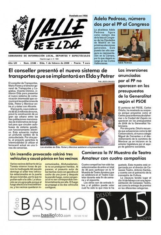 N&uacute;mero 2.546<span>1 de febrero de 2008</span>