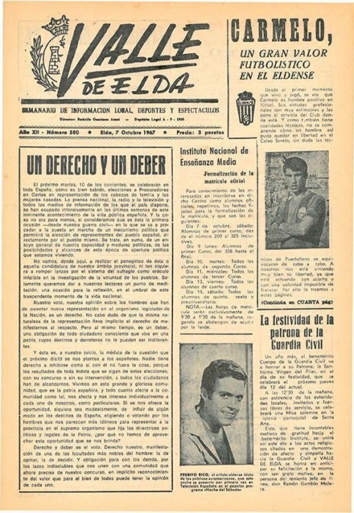 N&uacute;mero 0580<span>7 de octubre de 1967</span>