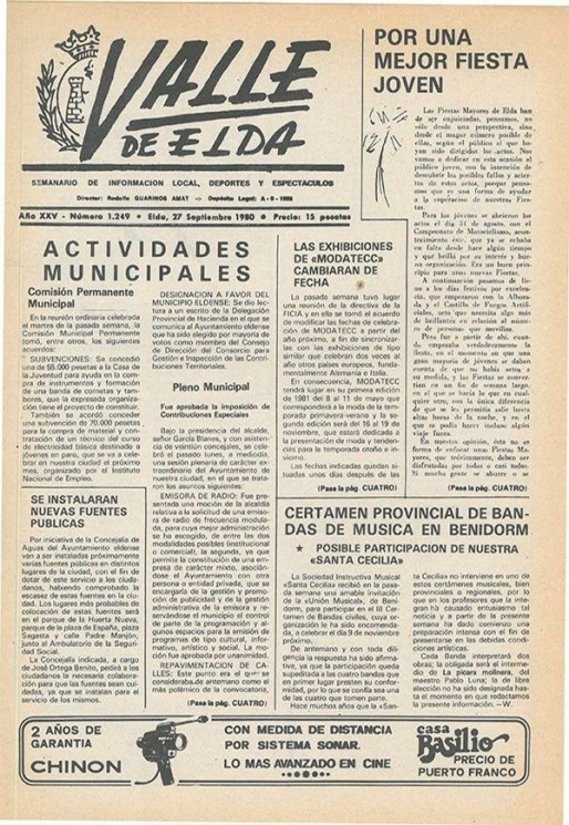 N&uacute;mero 1.249<span>27 de septiembre de 1980</span>