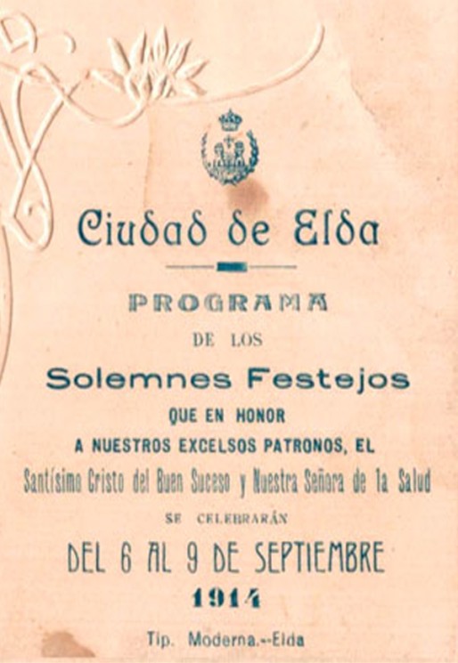 Programa Fiestas Mayores 1914