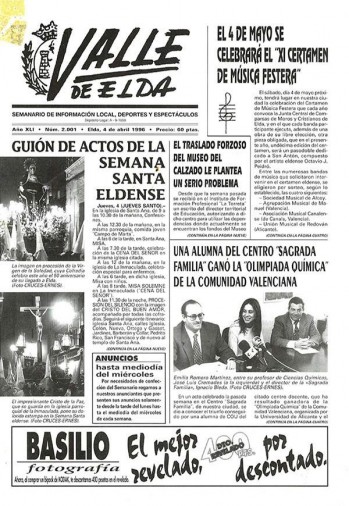 N&uacute;mero 2.001 - 4 de abril de 1996