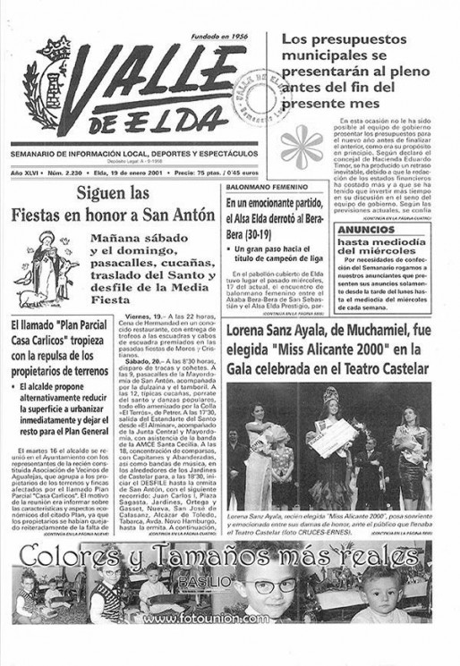 N&uacute;mero 2.230<span>19 de enero de 2001</span>