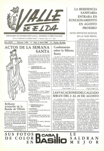 N&uacute;mero 1.326 - 8 de abril de 1982