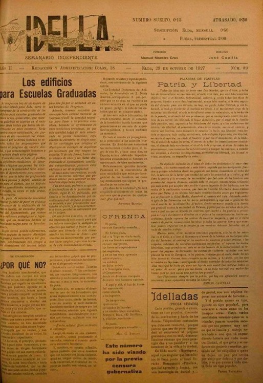 Idella n&ordm; 089<span>A&ntilde;o 1927</span>