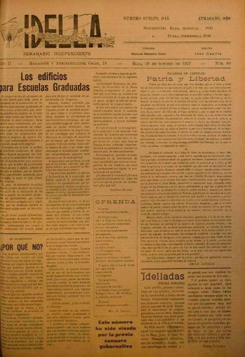 Idella n&ordm; 089 - A&ntilde;o 1927