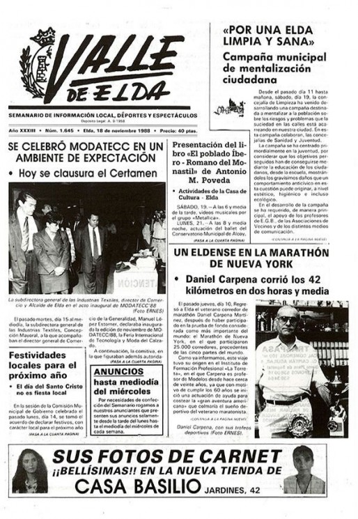 N&uacute;mero 1.645<span>18 de noviembre de 1988</span>