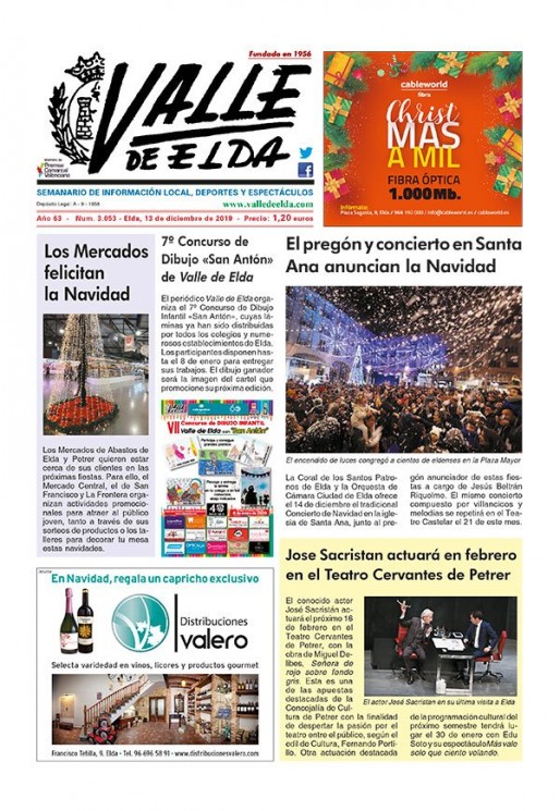 N&uacute;mero 3.053<span>13 de diciembre de 2019</span>