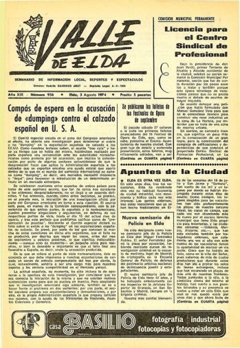 N&uacute;mero 0936 - 3 de agosto de 1974