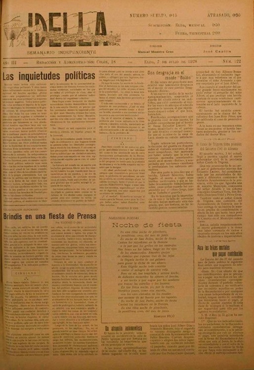 Idella n&ordm; 122<span>A&ntilde;o 1928</span>