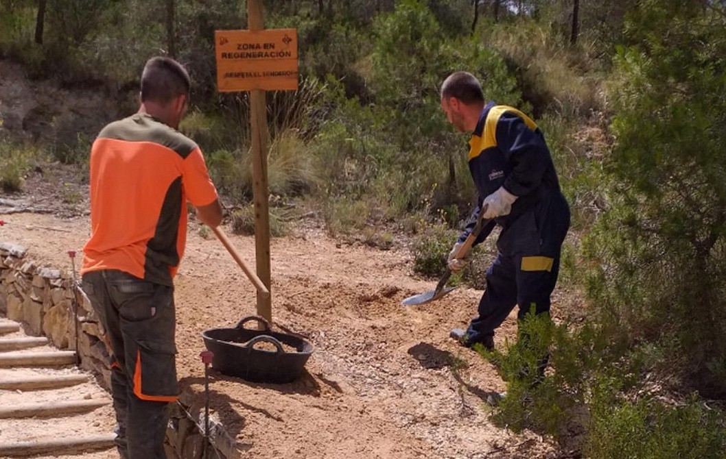 Acondicionan el acceso a la senda del Cid Acondicionan el acceso a la senda del Cid