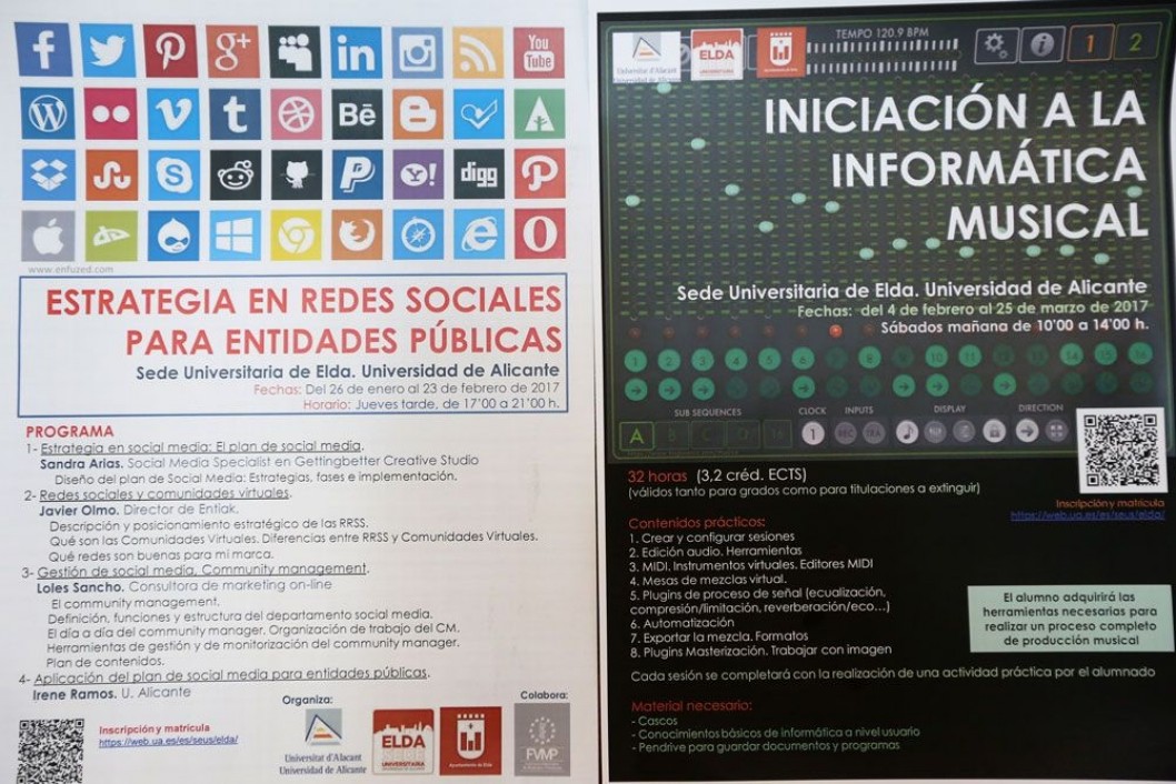La Sede Universitaria programa un curso sobre redes sociales e informática musical La Sede Universitaria programa un curso sobre redes sociales e informática musical