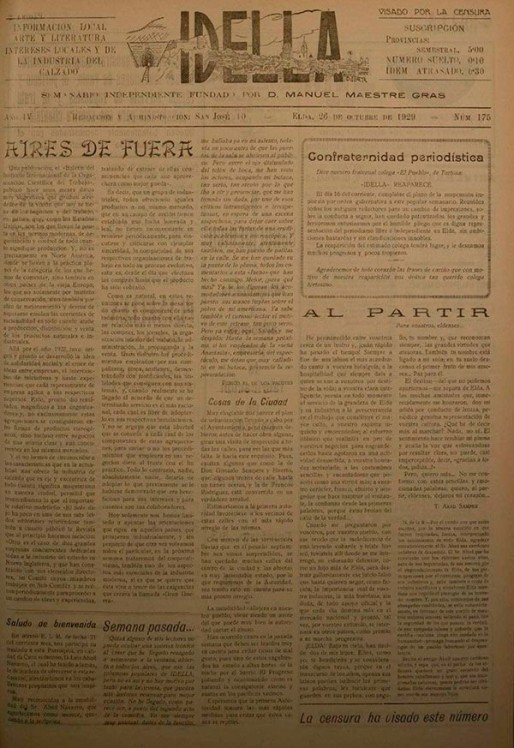 Idella n&ordm; 175<span>A&ntilde;o 1929</span>