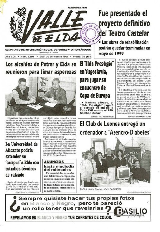 N&uacute;mero 2.091<span>20 de febrero de 1998</span>