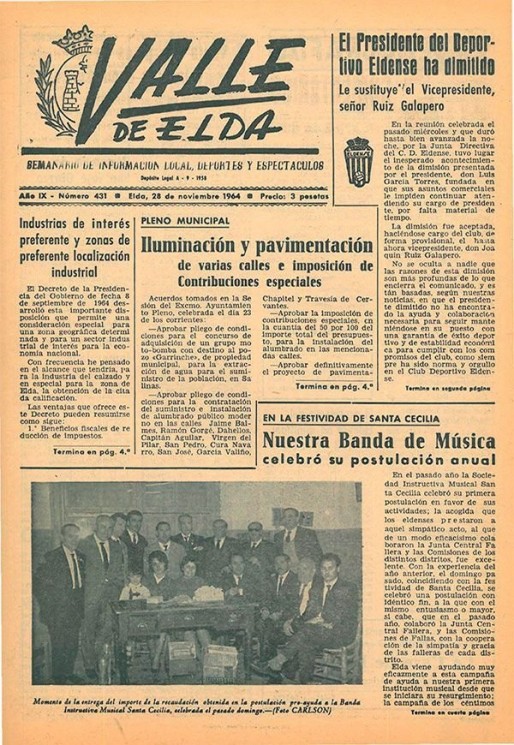 N&uacute;mero 0431<span>28 de noviembre de 1964</span>