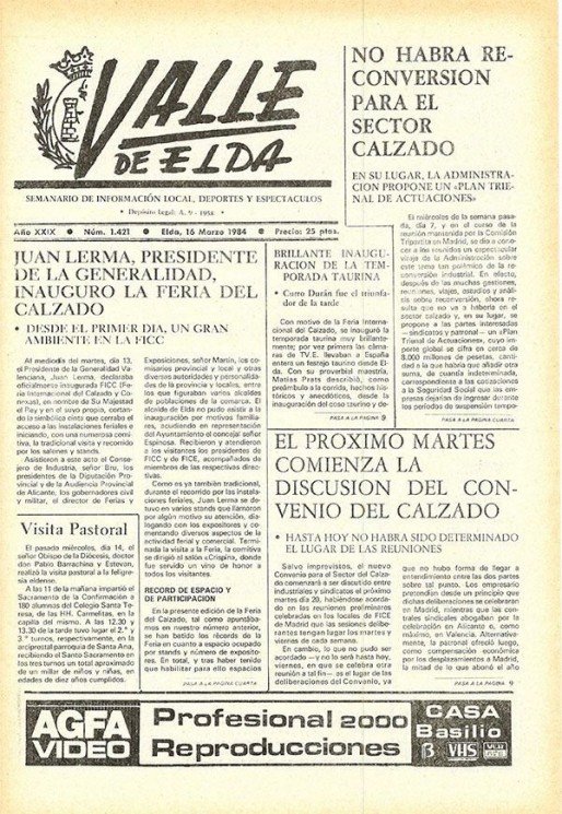 N&uacute;mero 1.421<span>16 de marzo de 1984</span>