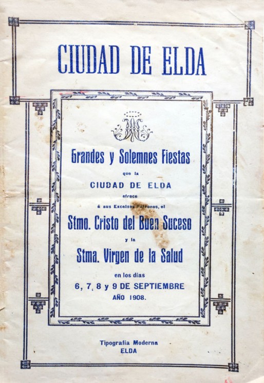 Programa Fiestas Mayores 1908