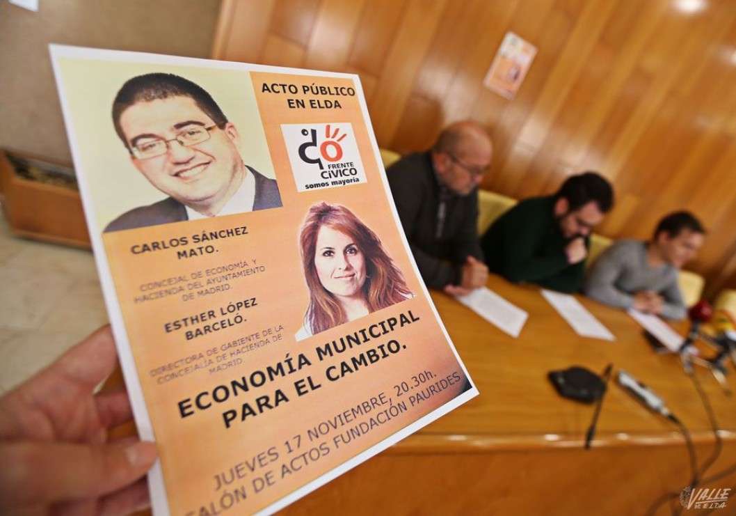 El edil de Ahora Madrid, Carlos Sánchez, presentará en Elda su modelo de gestión económica en la capital El edil de Ahora Madrid, Carlos Sánchez, presentará en Elda su modelo de gestión económica en la capital