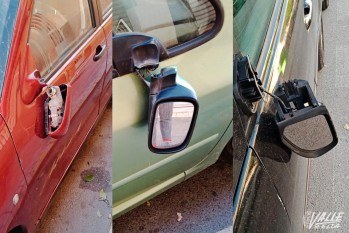 Alrededor de 20 coches aparecen con los retrovisores rotos en la avenida Filipinas