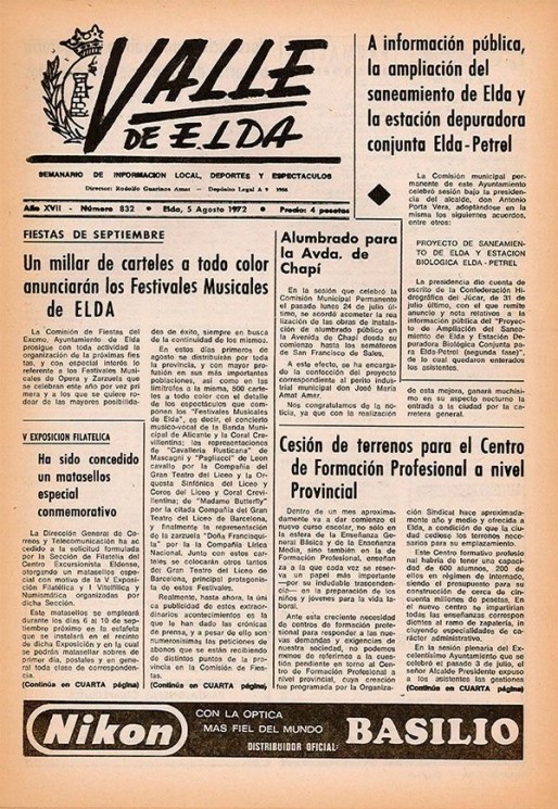 N&uacute;mero 0832<span>5 de agosto de 1972</span>