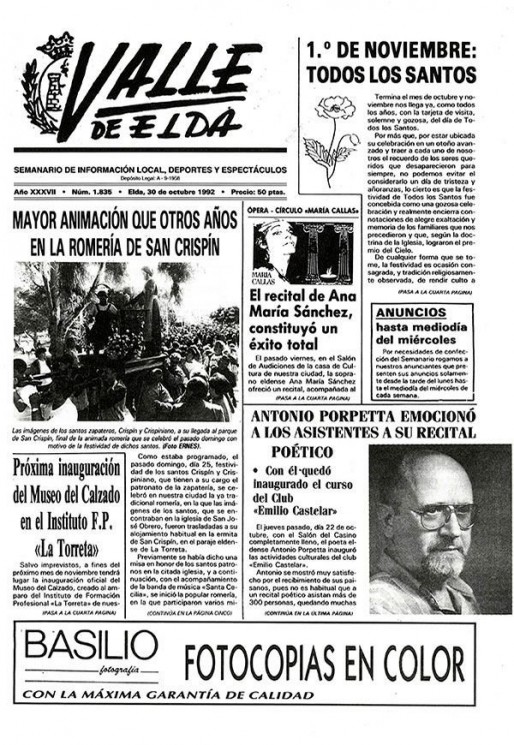 N&uacute;mero 1.835<span>30 de octubre de 1992</span>