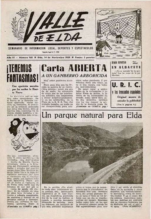 N&uacute;mero 0168<span>14 de noviembre de 1959</span>