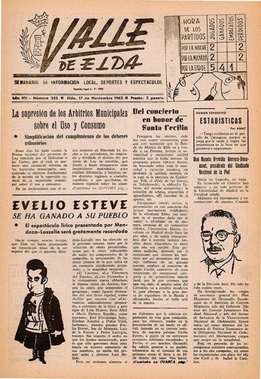N&uacute;mero 0325<span>17 de noviembre de 1962</span>