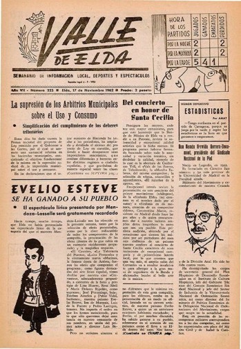 N&uacute;mero 0325 - 17 de noviembre de 1962