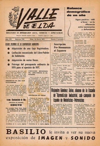 N&uacute;mero 0752 - 23 de enero de 1971