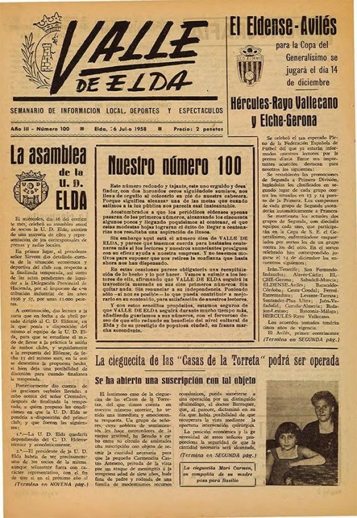 N&uacute;mero 0100<span>26 de julio de 1958</span>