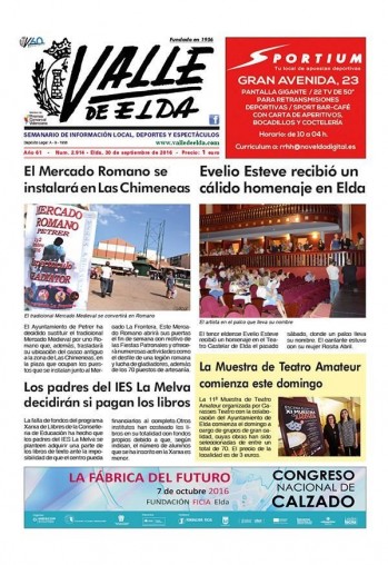 N&uacute;mero 2.914 - 30 de septiembre de 2016