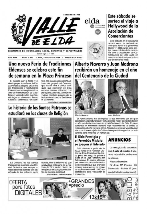 N&uacute;mero 2.370<span>30 de enero de 2004</span>