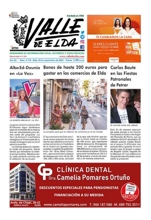 N&uacute;mero 3.116<span>30 de septiembre de 2022</span>