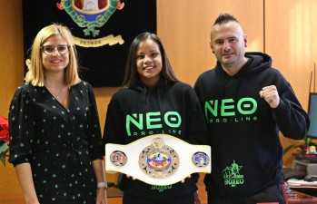 La boxeadora de Petrer Katherine Quintana, campeona de Espa&ntilde;a de Free Boxing
