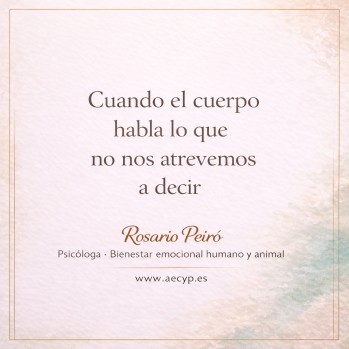 Cuando el cuerpo habla lo que no nos atrevemos a decir