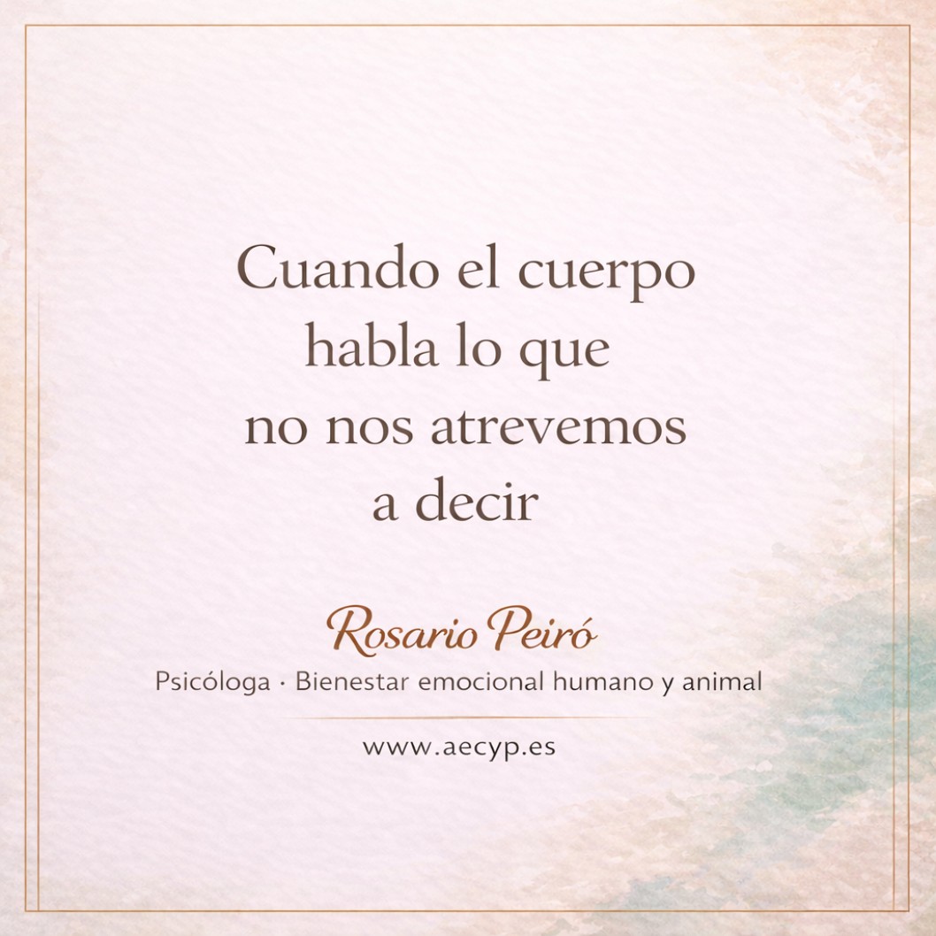 Cuando el cuerpo habla lo que no nos atrevemos a decir