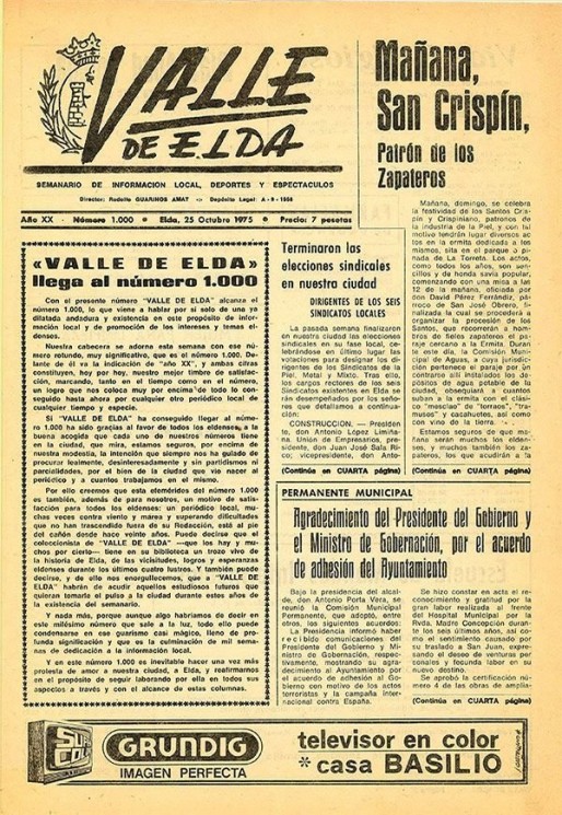 N&uacute;mero 1.000<span>25 de octubre de 1975</span>