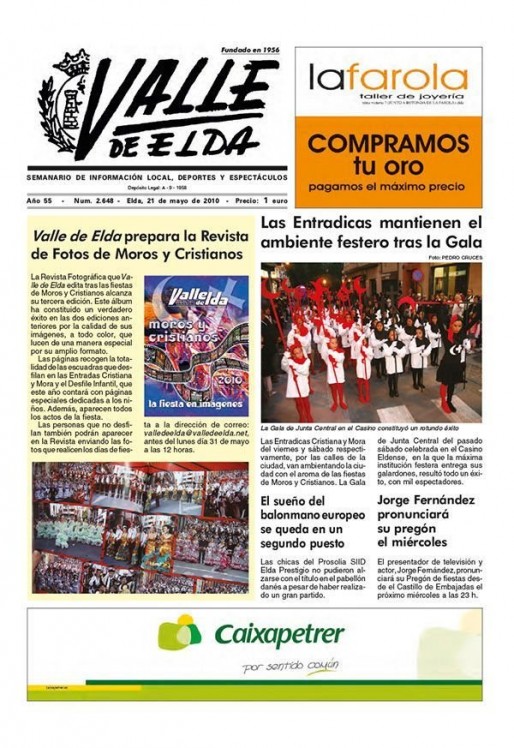 N&uacute;mero 2.648<span>21 de mayo de 2010</span>