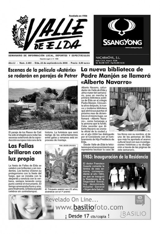 N&uacute;mero 2.483<span>22 de septiembre de 2006</span>