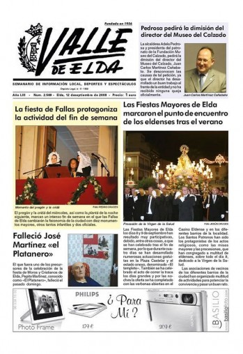 N&uacute;mero 2.569 - 12 de septiembre de 2008