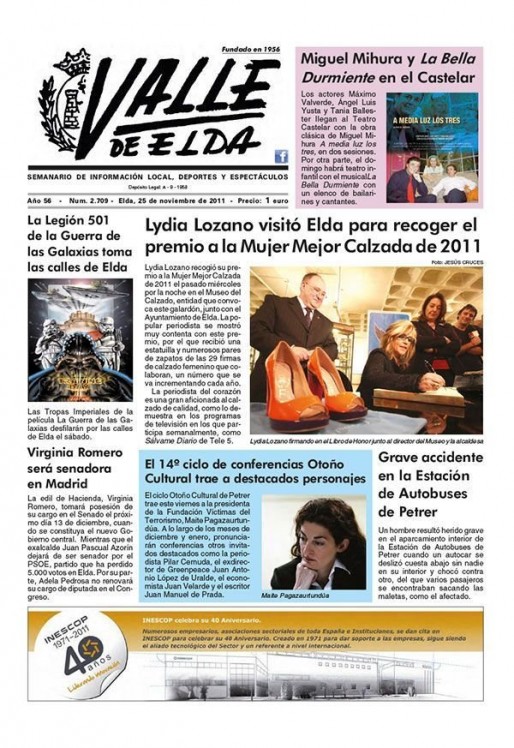 N&uacute;mero 2.709<span>25 de noviembre de 2011</span>